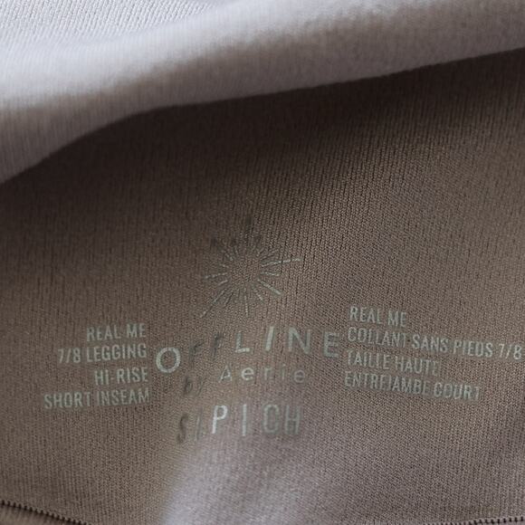 aerie offline 7/8 crossover high rise pale pink leggings size S - Picture 4 of 5